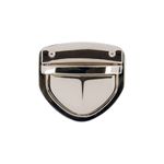 Замок для сумки 42х39 мм, 5 шт, никель, Gamma LBZ-6N