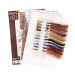 Набор для вышивания нитками МП Студия, Пушистая красавица, 24х21 см