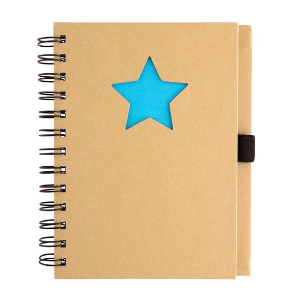 Тетрадь на спирали с вырубкой RPT-02 (130х180 мм) 70 л., 5 шт, клетка, Звезда, Fiteko, Fiteko RPT-02