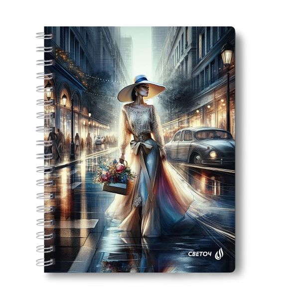 Тетрадь ученическая общая с двойной обложкой, A5 96 л. на гребне 65 г/м², белизна 100 %, 4 шт, клетка, 01210 МИКС - Супер - ассорти, Светоч Т118