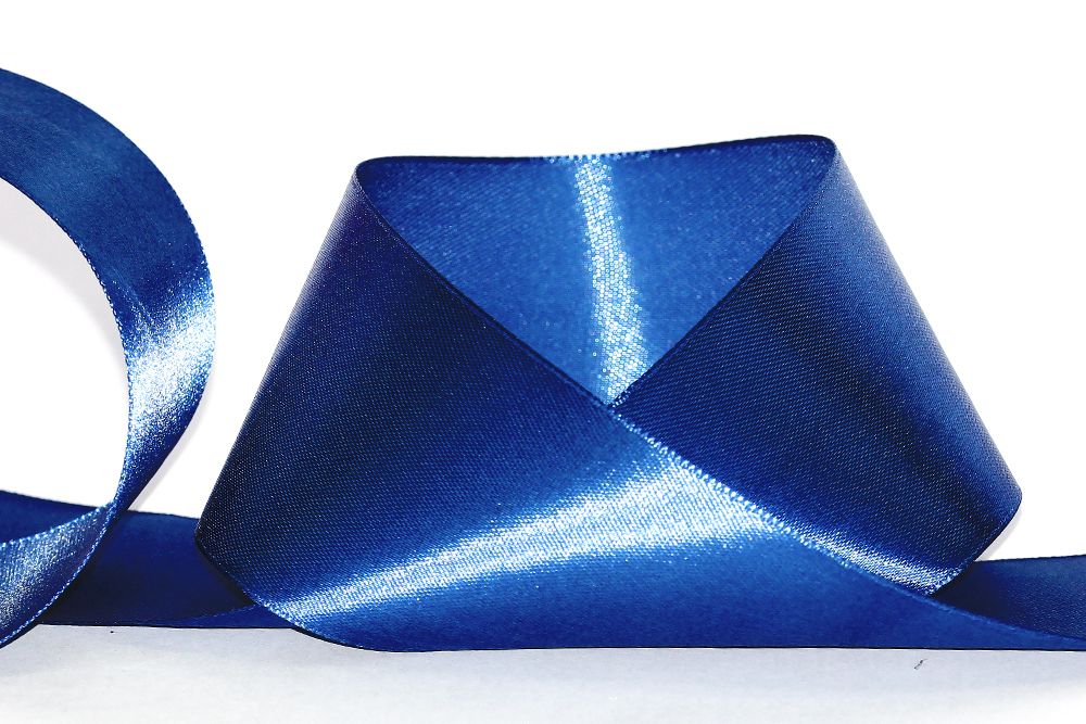 Лента атласная 1-сторонняя 50.0 мм / 33±2 метра, 095 синий, Gamma
