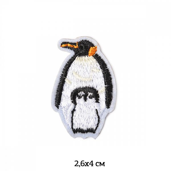 Термоаппликация вышитая Пингвины 2,6х4см, 10 шт