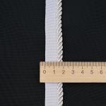 Кант витой 5 мм / 25 метров, полиэстер, белый/11 светлое серебро, 3AR3293