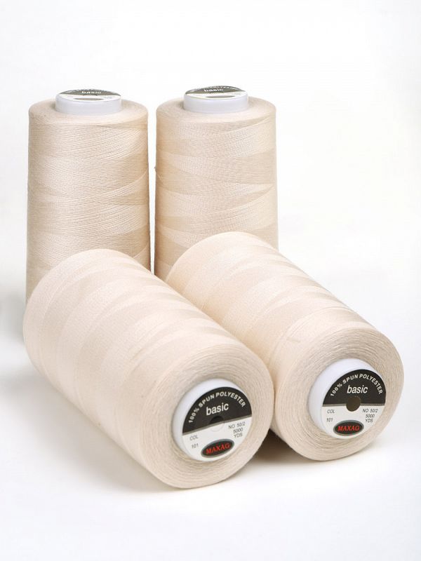 Нитки швейные Max 50/2, 4570 м (5000 ярд), 101 экрю / 4 бобины