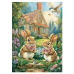 Пазл 80 элементов, PZL-80/12 Домик для зайчат, Фрея