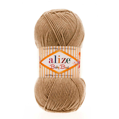 Пряжа Alize (Ализе) Baby Best / уп.5 мот. по 100 г, 240м, 368 камель A
