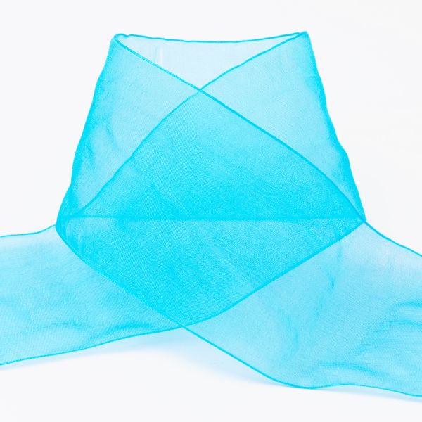 Лента капроновая (органза) 75.0 мм / 22.8±1 метра, 115 лазурный, Blitz OR-75