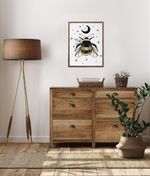 Набор для вышивания нитками Panna J-7496, Черное золото. Шмель, 23х30 см