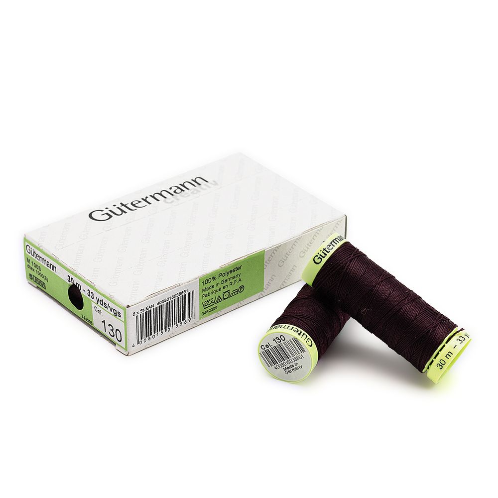 Нитки отделочные Gutermann Top Stitch, 30м, 130 т.марсала, 5 катушек