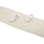 Лента (тесьма) шторная: сборка параллельная (1:2.5) 70 мм / 100 метров, бежевая