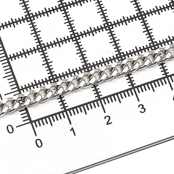 Цепь алюминиевая 5,4х4,4 мм (10 м) (никель) К18601
