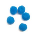 Помпоны для творчества 20 мм, 20 шт, 42 синий AR079