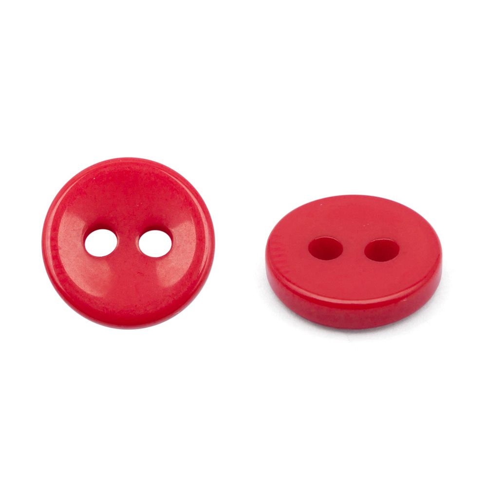 Пуговицы 2 прокола 14L, 9 мм, (Red (красный)), NE74, 144 шт