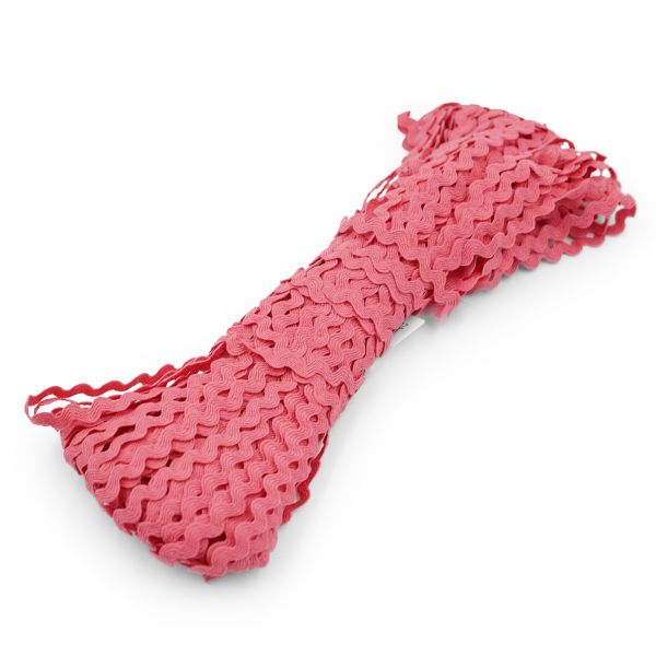 Тесьма вьюнчик 9 мм / 30м (яр. розовый), С868(С442)