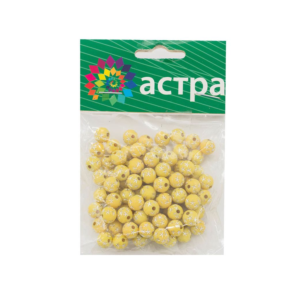Бусины 8 мм, упак. 25 гр, Астра, 009 /TOS/