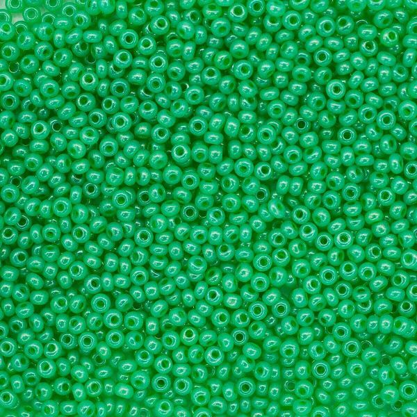 Бисер Preciosa алебастр с цветным покрытием 10/0 (2.3 мм), круг.отв., 50 г, (17356)