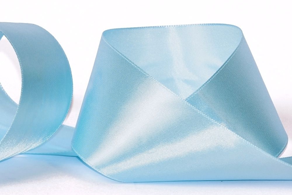 Лента атласная 1-сторонняя 50.0 мм / 33±2 метра, 129 голубой, Gamma