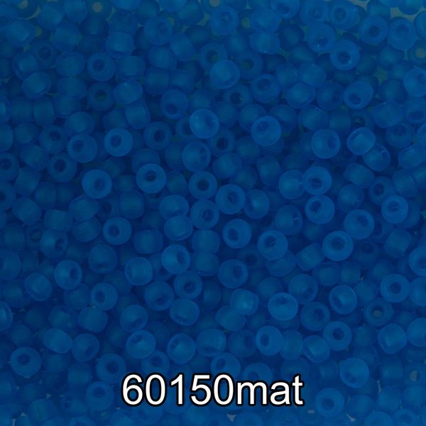 Бисер Preciosa 10/0 (2.3 мм), 500 г, 60150 mat (Ф638) св.синий мат.