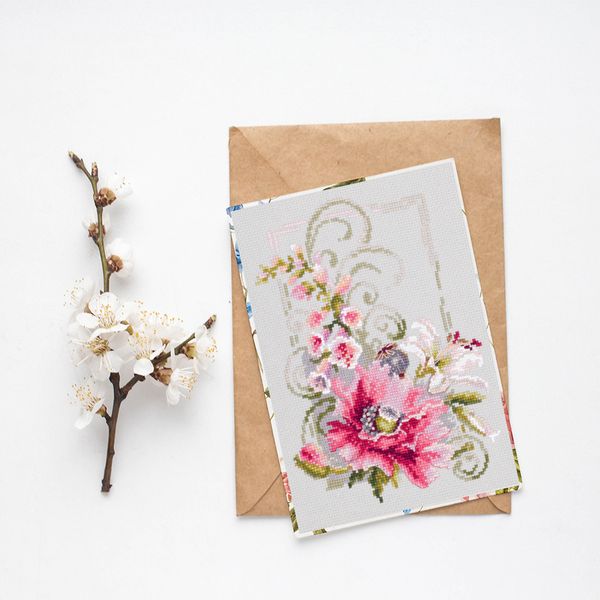 Набор для вышивания нитками Чудесная игла, Счастливого марта 15х21 см