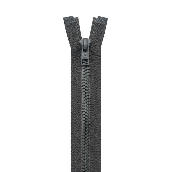 Молния трактор Arta Т6 (6 мм) 1 зам., разъем., 40 см, (2076), A315 графит, НОВЫЙ МАТОВЫЙ ЗАМОК, уп.5 штук