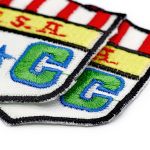 Термоаппликация вышитая U.S.A 6,5х5,5см (20 шт) (1 белый/черный/красный), FS6457