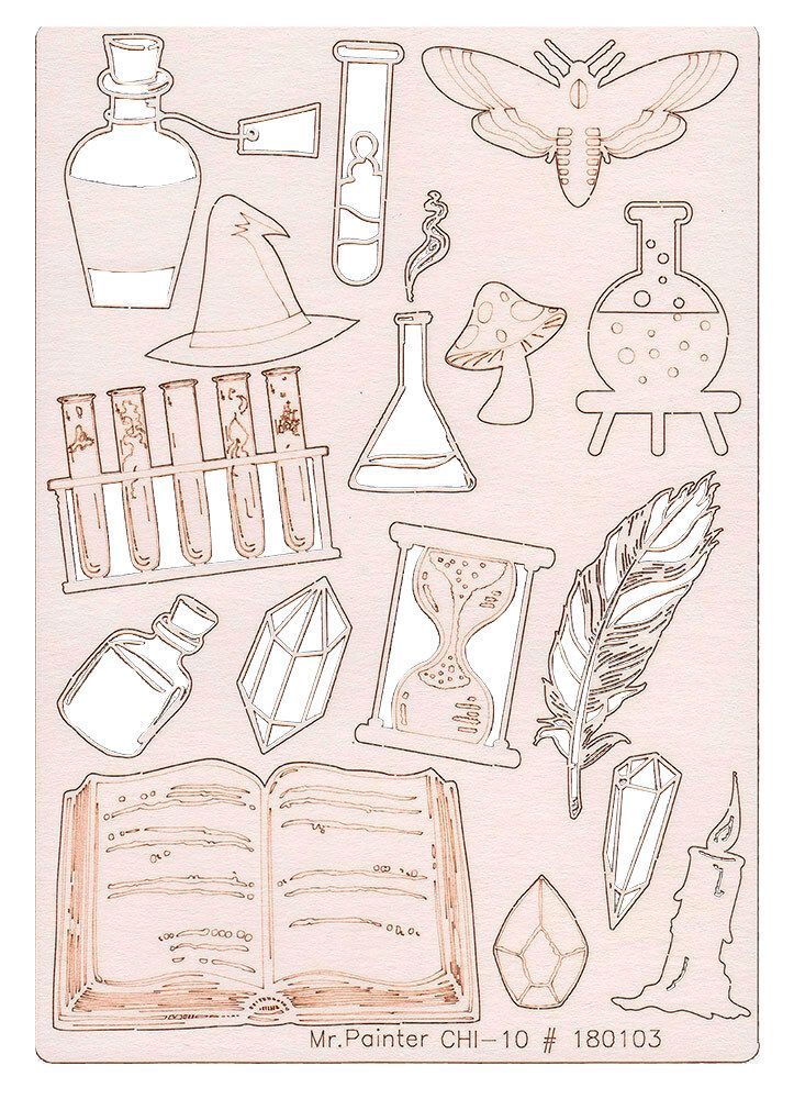 Чипборд 11.5х16.5 см, 1 шт, 180103 Алхимия, Mr.Painter CHI-10