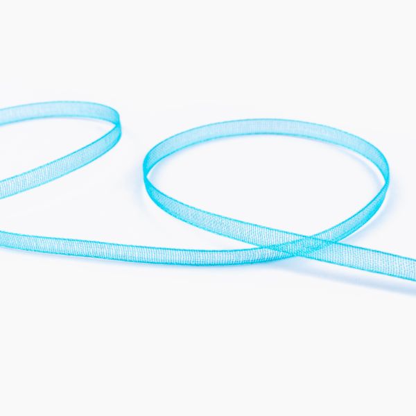 Лента капроновая (органза) _3.0 мм / 45.7 метров, 115 лазурный, Blitz OR-3