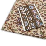 Ткань для рукоделия в наборе х/б с лентой 48х50см+1м+1м (25723/25320 коричневый) 29490