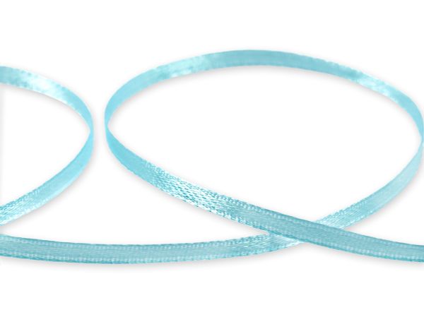 Лента атласная 2-сторонняя 3.0 мм / 91.4±2 метра, 129 голубой, Gamma AL-3P