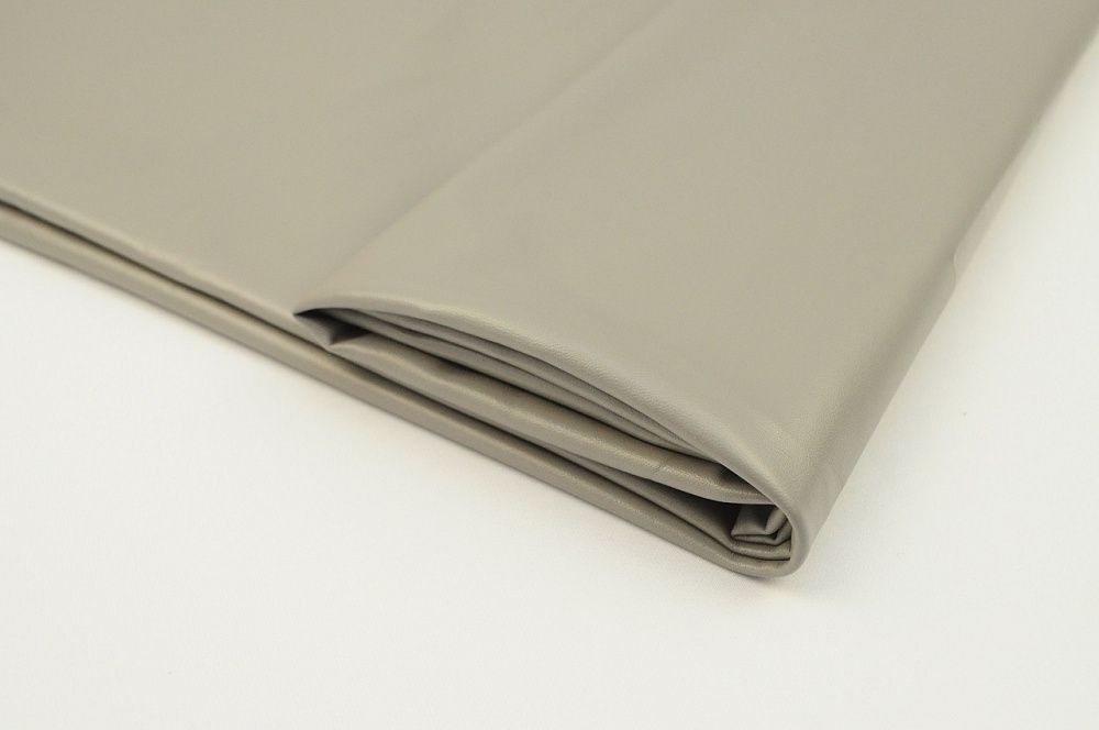 Кожа искусственная на трикотаже (ткань) 240 г/м², 140 см, цв.07 серый, 25м /TOS/