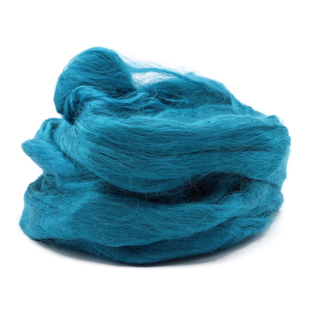 Шерсть для валяния 100% вискоза, 50 г, 1442 мультиколор т.изумруд