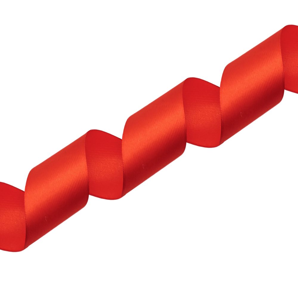 Лента атласная 1-сторонняя 50.0 мм / 22.86±1 метров, 026 красный, Globus
