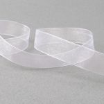 Лента капроновая (органза) 20.0 мм / 22.8±1 метра, 001 белый, Blitz OR-20