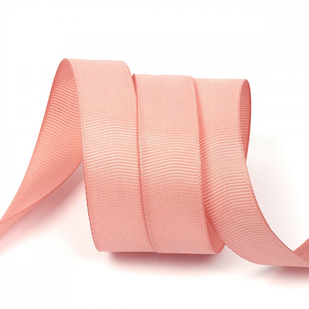 Лента репсовая (в рубчик) 20.0 мм, 161 розовый уп. 27,4м Лента репсовая (в рубчик) 20.0 мм, 161 розовый уп. 27,4м