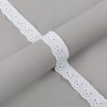 Кружево шитьё 30 мм / 9±0.2 метров, Турция, белый, Gamma GYEM-3001