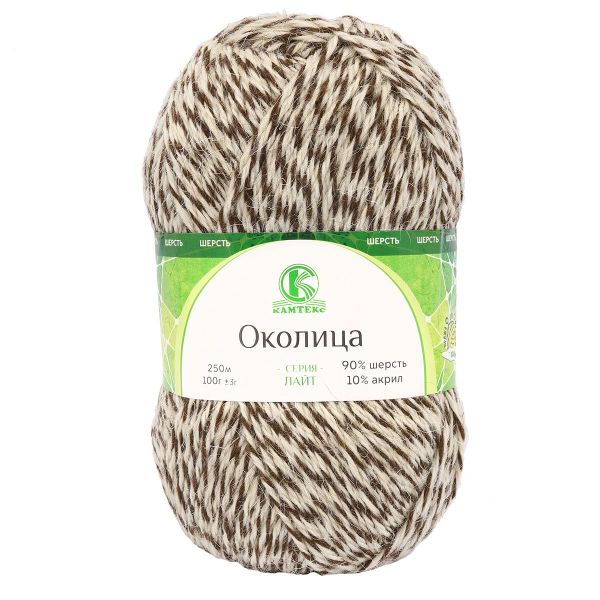 Пряжа Камтекс Околица / уп.5 мот. по 100 г, 250 м, 400 меланж 1