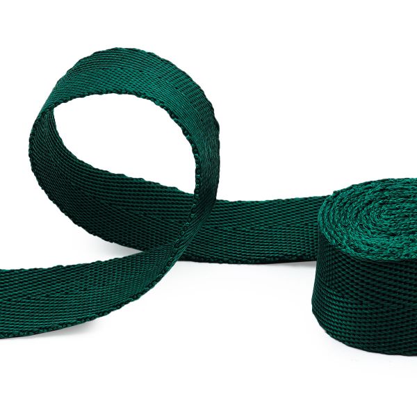 Стропа (ременная лента) 25 мм / 5х2.5 метра, толщ. 1.0 мм, [15.1 г/пог.м], 100% п/п, 37 малахит