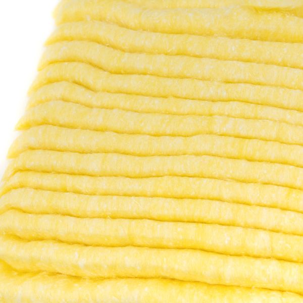 Вата хлопковая зигзаг 100±10 г, №02 желтый, Warmtex VHZ-100