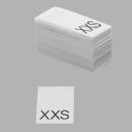 Этикетка-размерник, белый, 10х20 мм, 100 шт, XXS