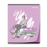 Тетрадь общая с пластик. прозр. обложкой 180 мкм, цвет.запечат.титул лист A5 48 л. на скобе 65 г/м², белизна 100% 10 шт клетка, 01498 Девочки Online, Светоч Т197