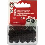 Кнопка пришивная пластик ⌀10 мм, 20 шт, черный, KOH-I-NOOR 11 (MIA1020 №3)