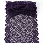Кружево бельевое эластичное 180 мм / 25 метров, TBY.L1351, цв.L2817 фиолетовый, Kruzhevo