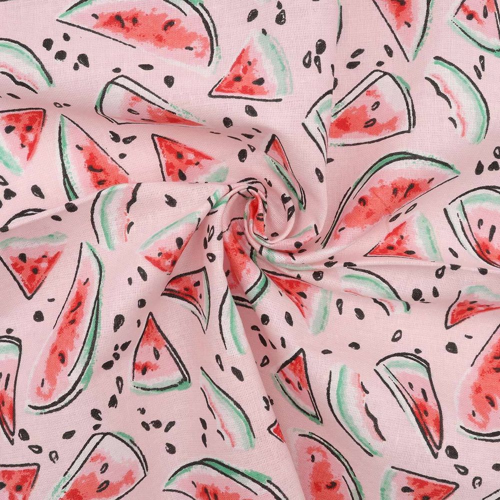 Ткань для рукоделия перкаль набивной арт 140 рис 13284 вид 2 Арбузики, 50х50 см, Astra&amp;Craft