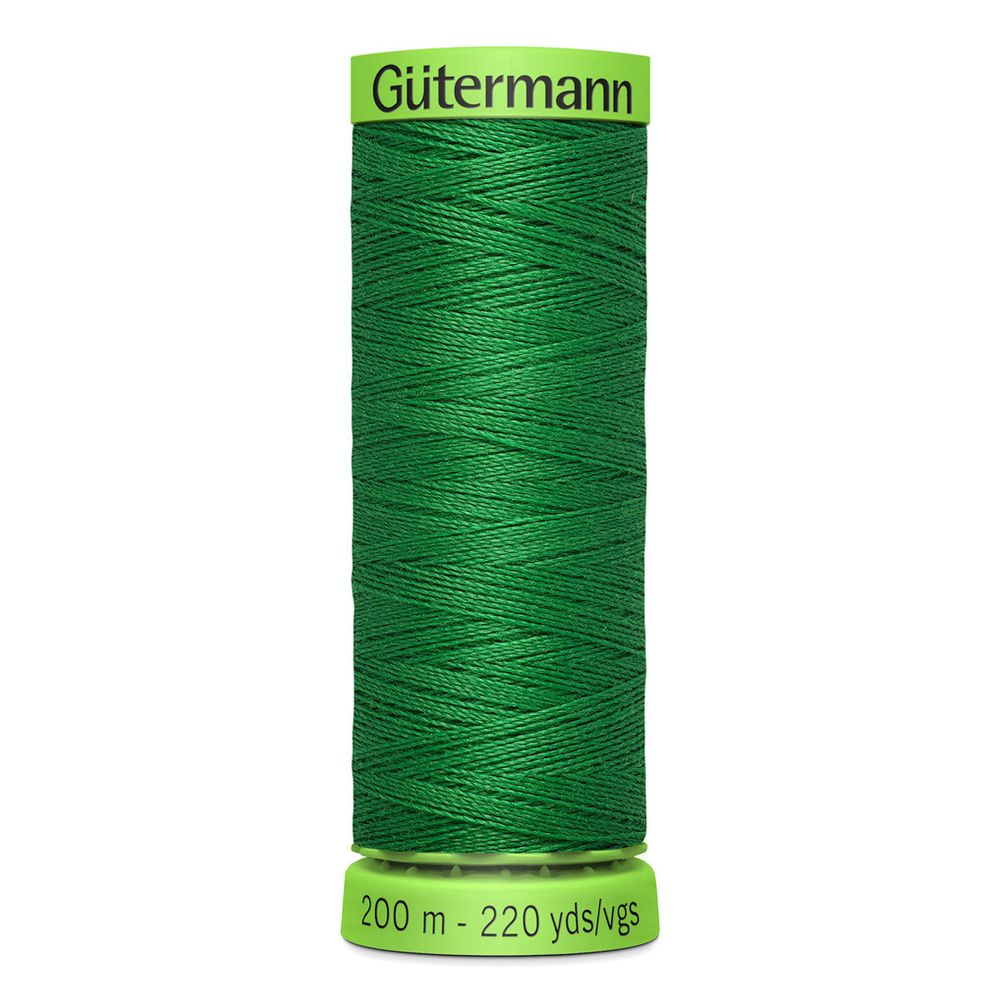 Нитки для тонких тканей Gutermann Extra Fine 150, 200м, 396 ярко-зеленый, 5 катушек