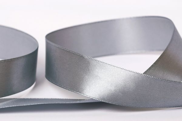 Лента атласная 1-сторонняя 25.0 мм / 33±2 метра, 088 стальной, Gamma