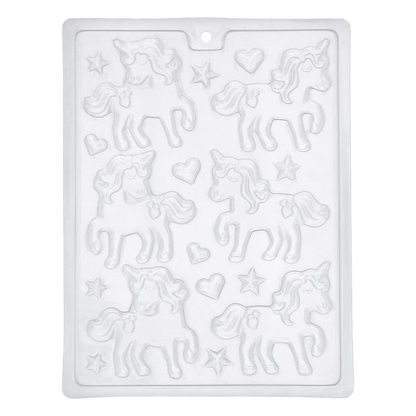 Форма для шоколада пластик, 1 шт, №01 Единороги, S-Chief PPC-0100