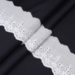 Кружево шитьё 58 мм / 13.72 м, 100% хлопок, неотбеленный