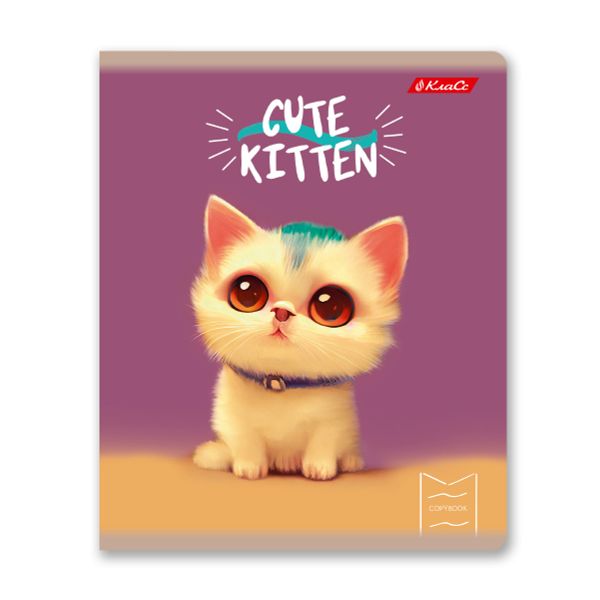 Тетрадь ученическая общая, глянцевая ламинация, A5+ 48 л. на скобе 65 г/м², белизна 100%, 10 шт, клетка в термоусадочной пленке, 000735 Мордашки, Светоч 48ТЕТк-004