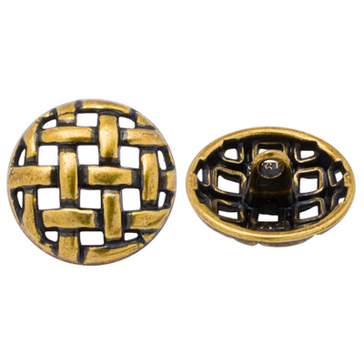 Пуговицы на ножке 28L=18 мм, металл, Bronze (бронза), 10 шт, MP11