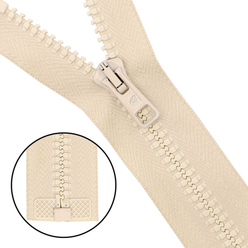 Молния трактор Arta Т6 (6 мм) 1 зам., разъем., 50 см, цв. 151 св.ваниль, 5 шт